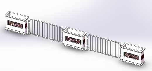 道路花箱设计3D模型缩略图