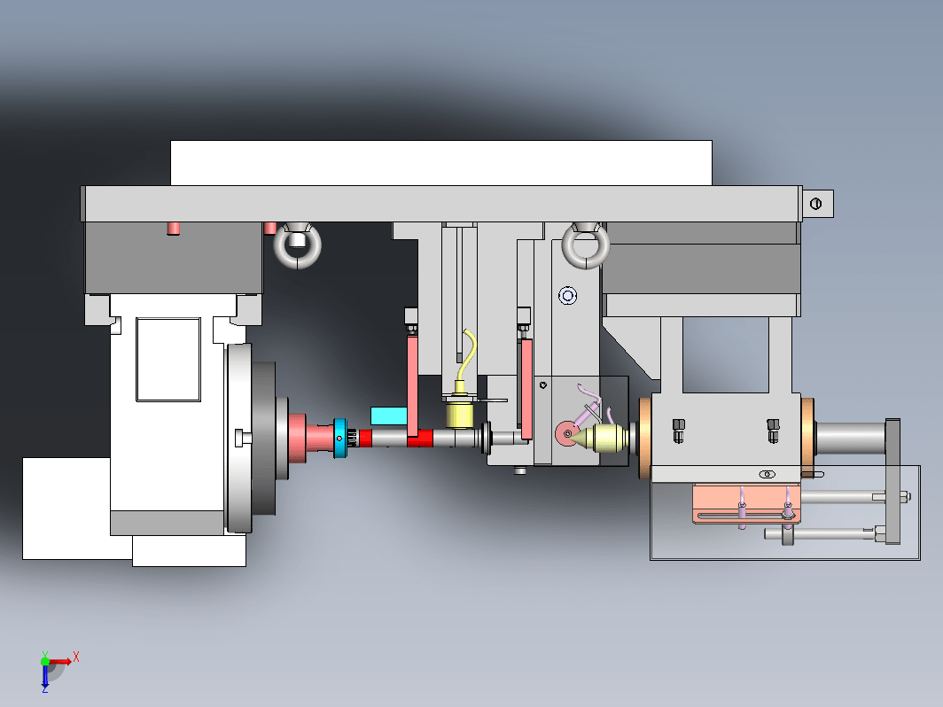 中间轴液压夹具组立图