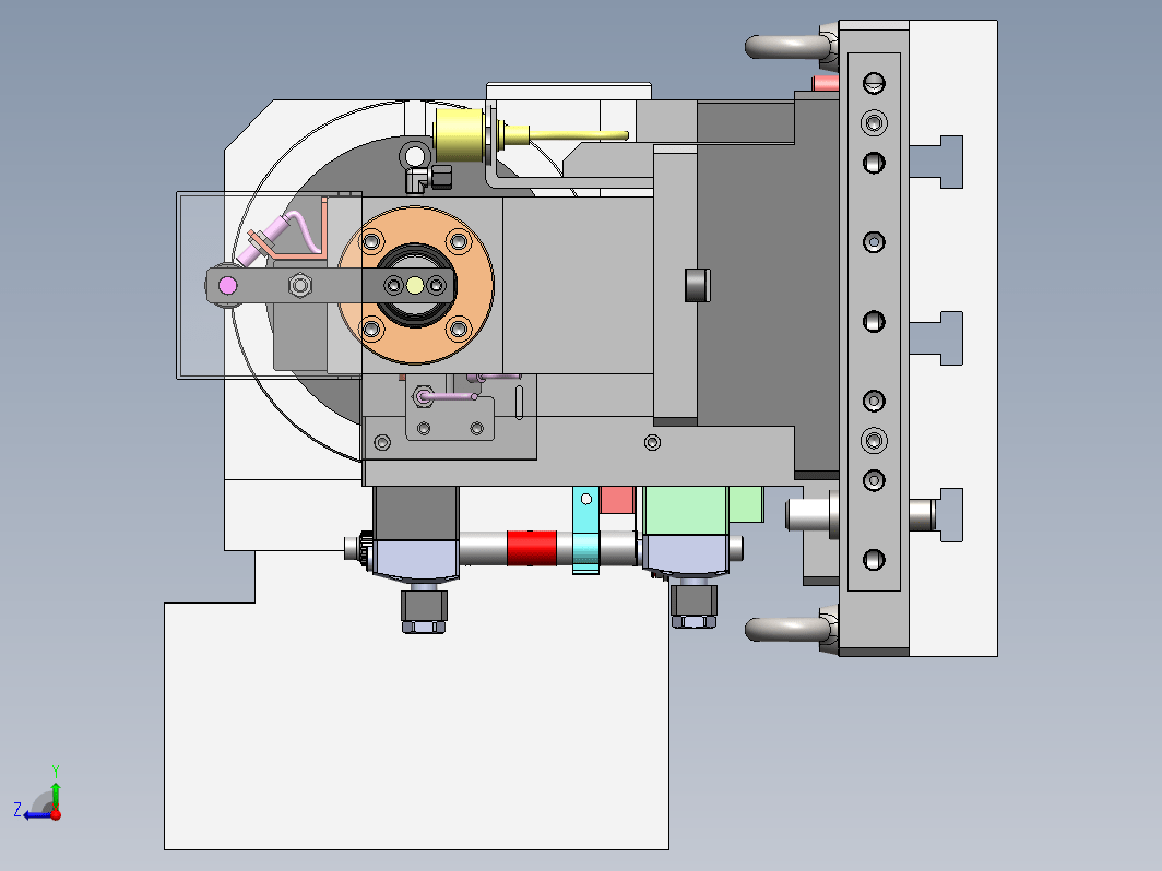 中间轴液压夹具组立图