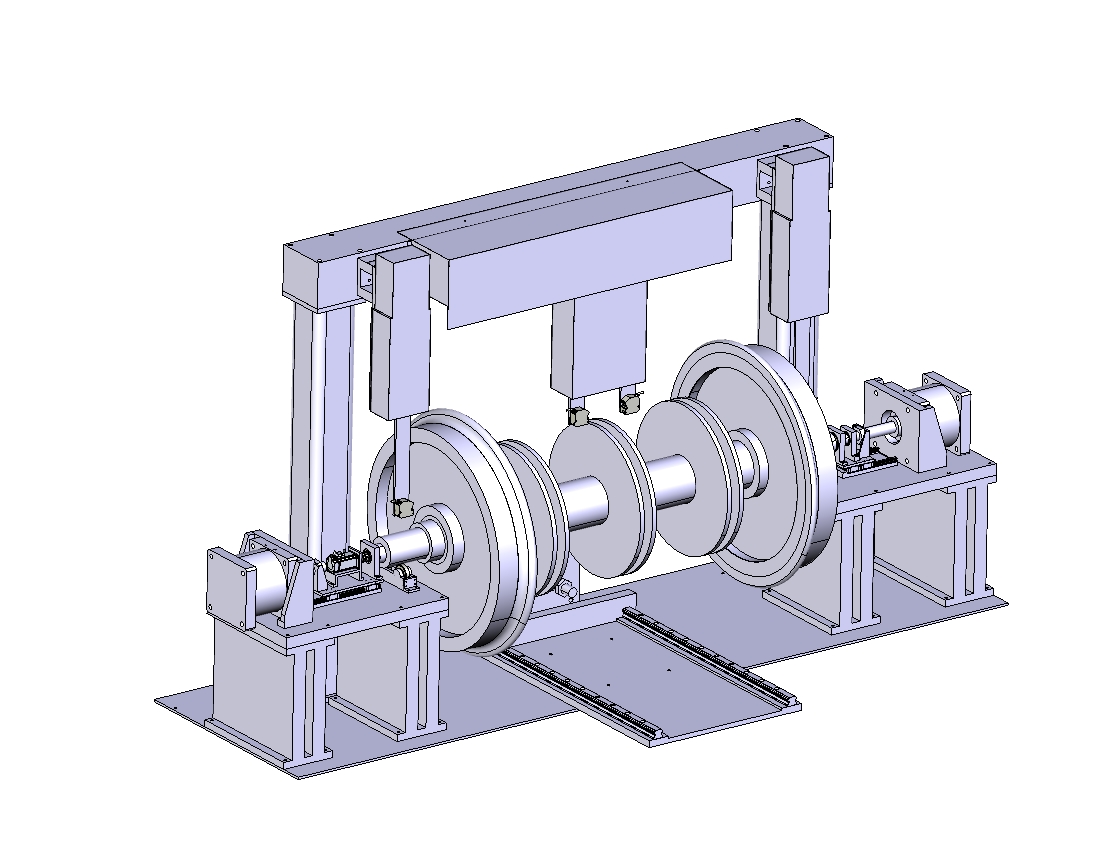 火车轮对盘位差检测系统机构设计图三维Step+CAD+说明书