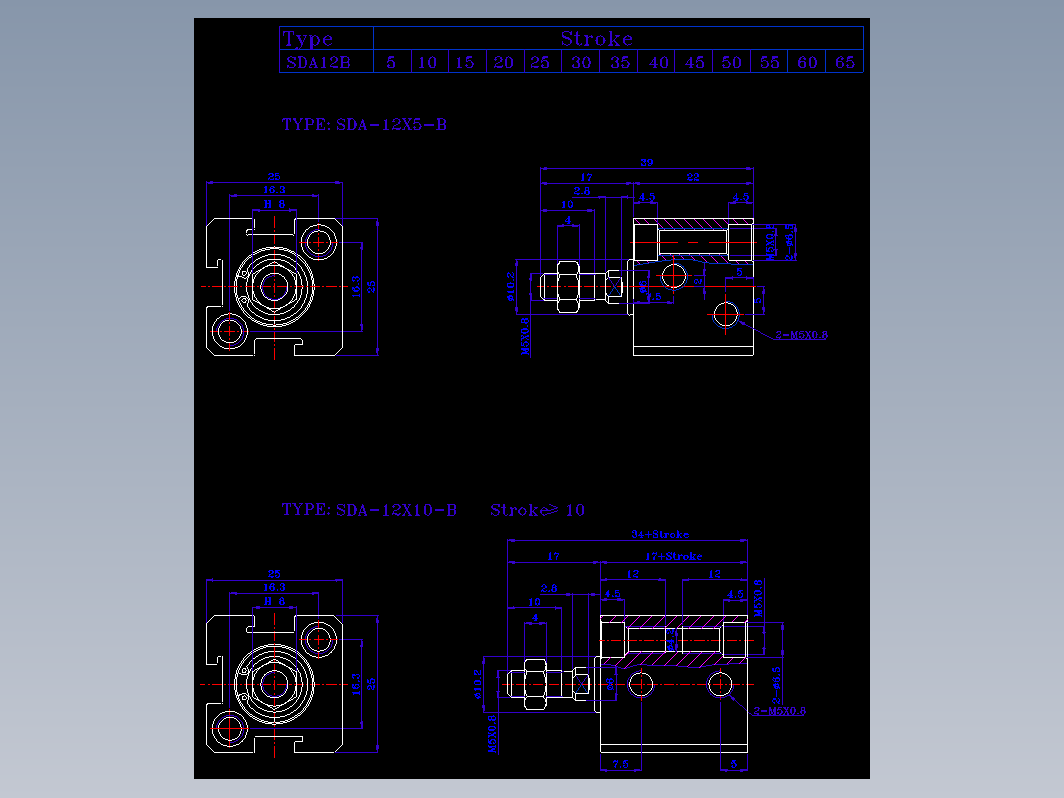 SDA气缸 83-SDA-12-BZW