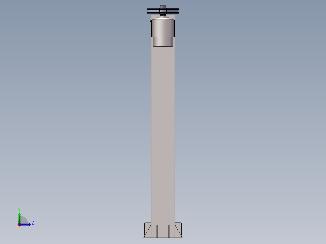 双柱机械式汽车举升机设计三维SW2012带参+CAD+说明书