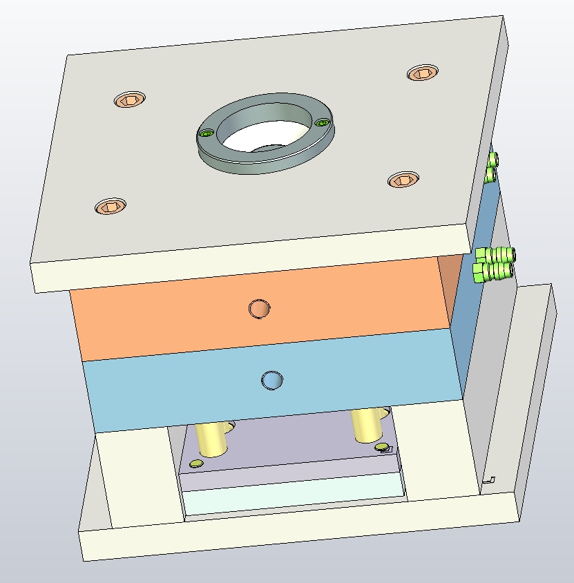 牵引机壳盖板注塑模具设计三维UGNX8.5+CAD+说明