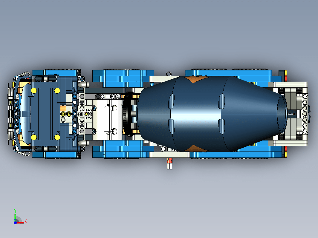 LEGO 42112混凝土搅拌运输车拼装模型