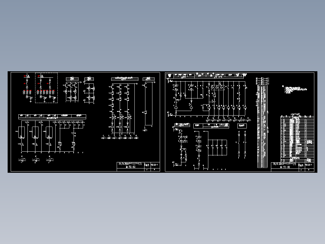 35-0.38KV变压器二次电路图