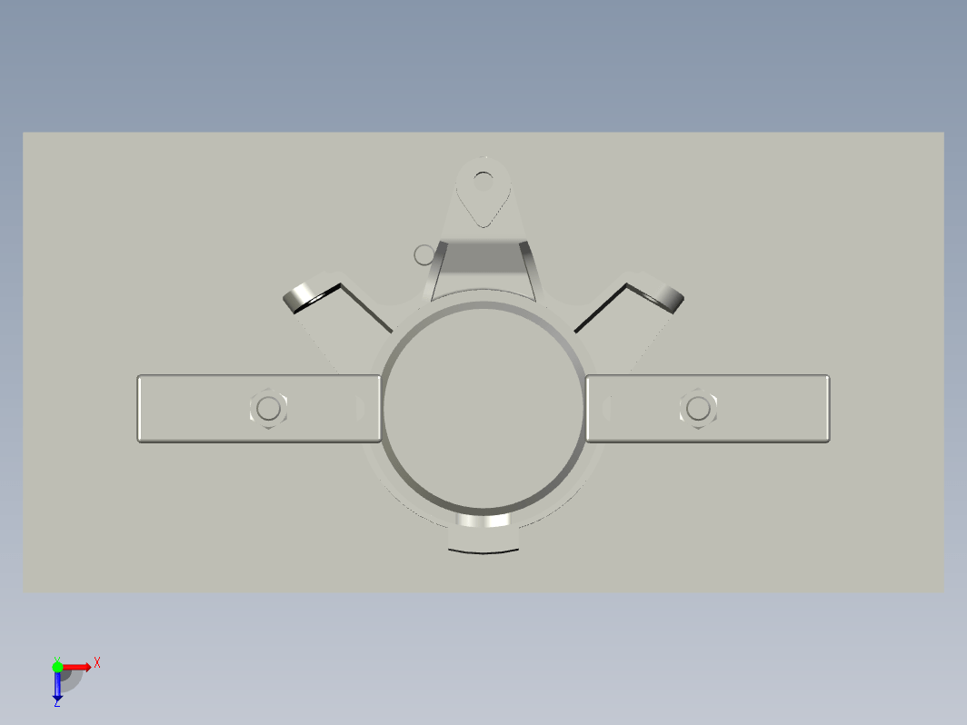 CA10B中间轴承支架数控仿真夹具设计三维ProE5.0带参+CAD+说明书