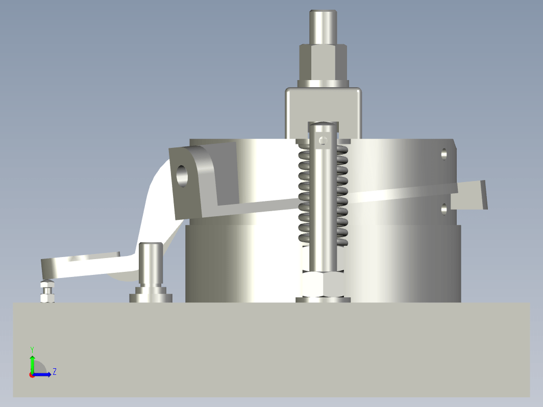 CA10B中间轴承支架数控仿真夹具设计三维ProE5.0带参+CAD+说明书