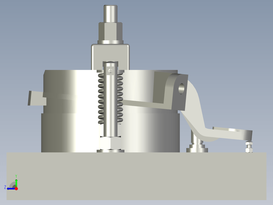 CA10B中间轴承支架数控仿真夹具设计三维ProE5.0带参+CAD+说明书