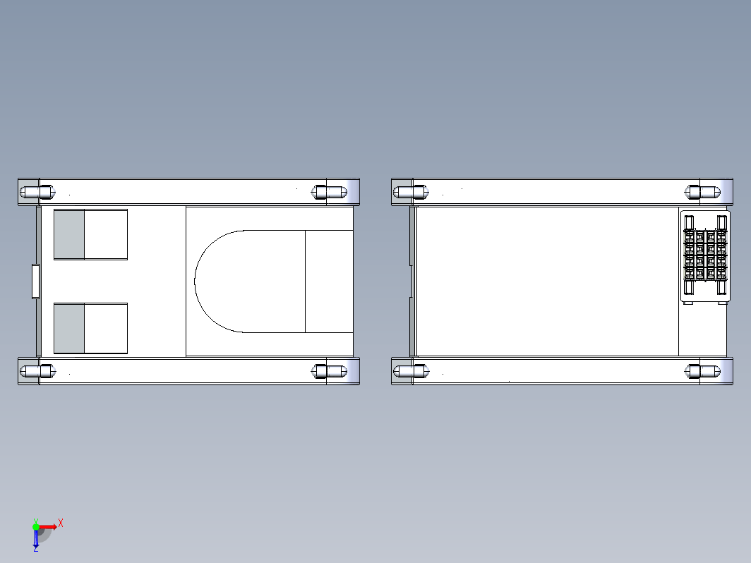 全地形通用履带车底盘3D图