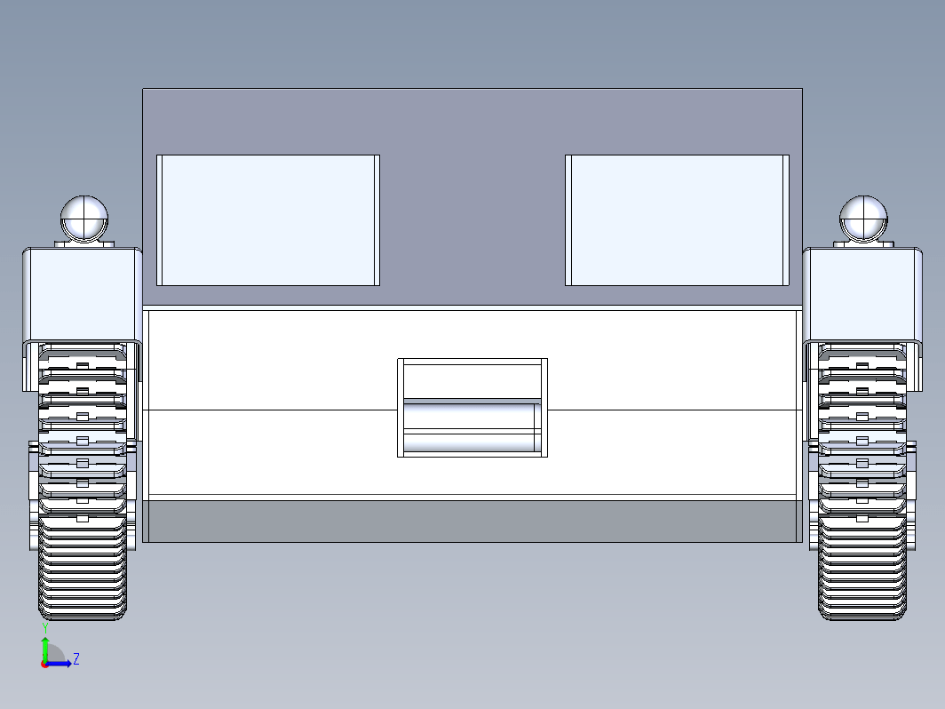 全地形通用履带车底盘3D图