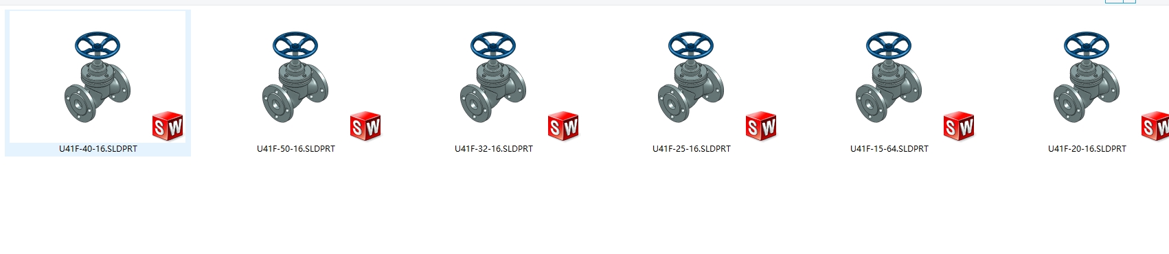 Z 6款 U41SFSM41X柱塞截止阀三维SW2014带参