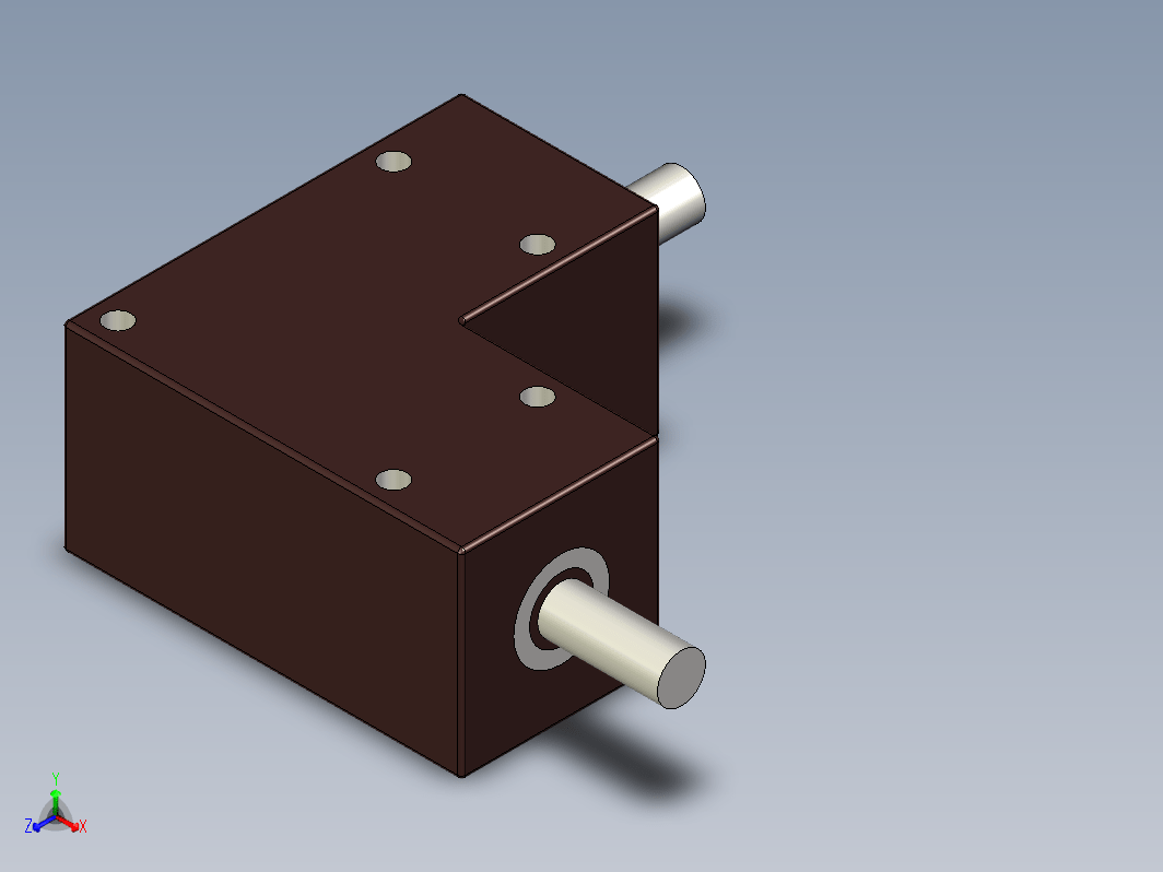 直角齿轮箱 (Misumi BS65L-001)