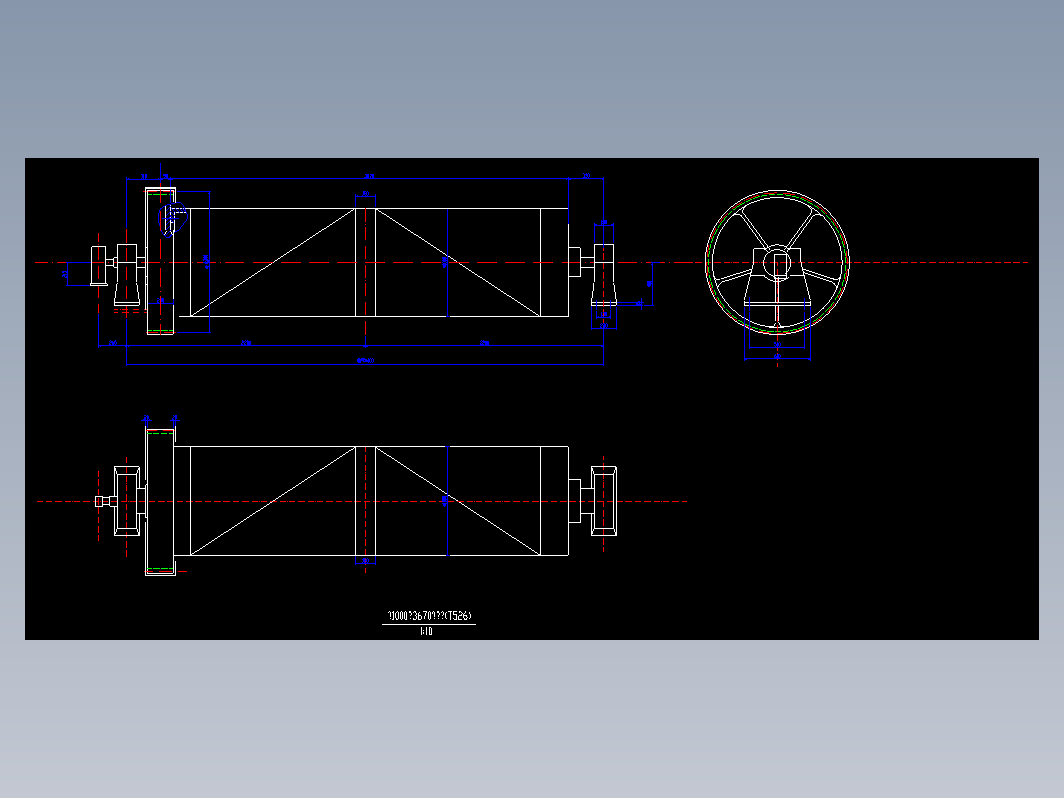 φ1000×3670卷筒组T526