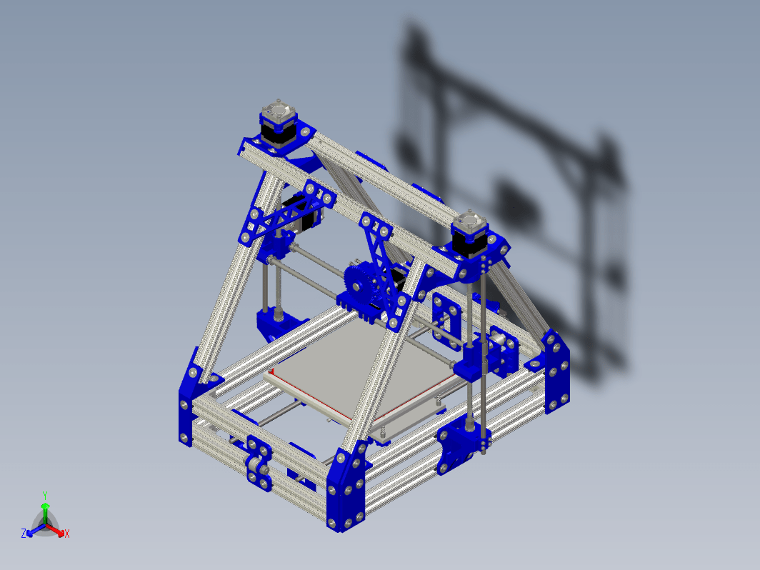 705孟德尔3D打印机PROE设计
