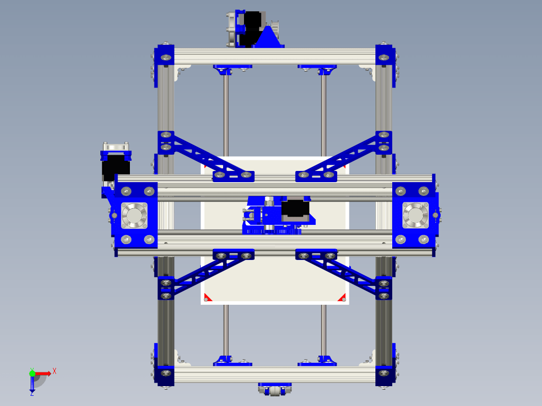 705孟德尔3D打印机PROE设计