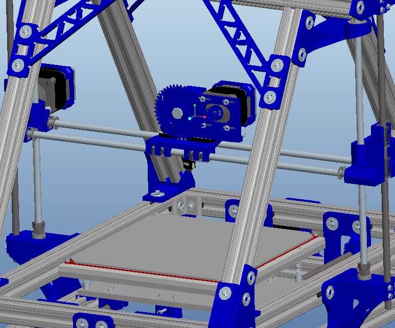 705孟德尔3D打印机PROE设计