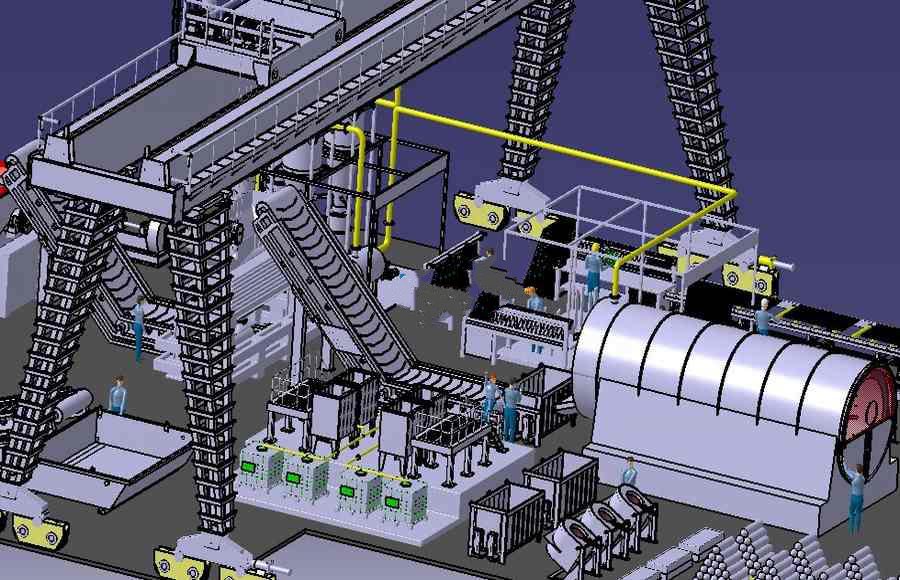 【2152】晶体硅光伏电池面板回收站catia