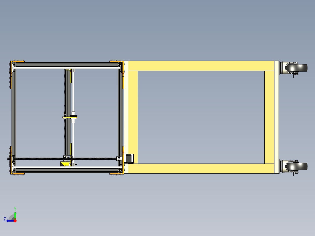 cnc hotwire cutter数控热线切割机框架结构