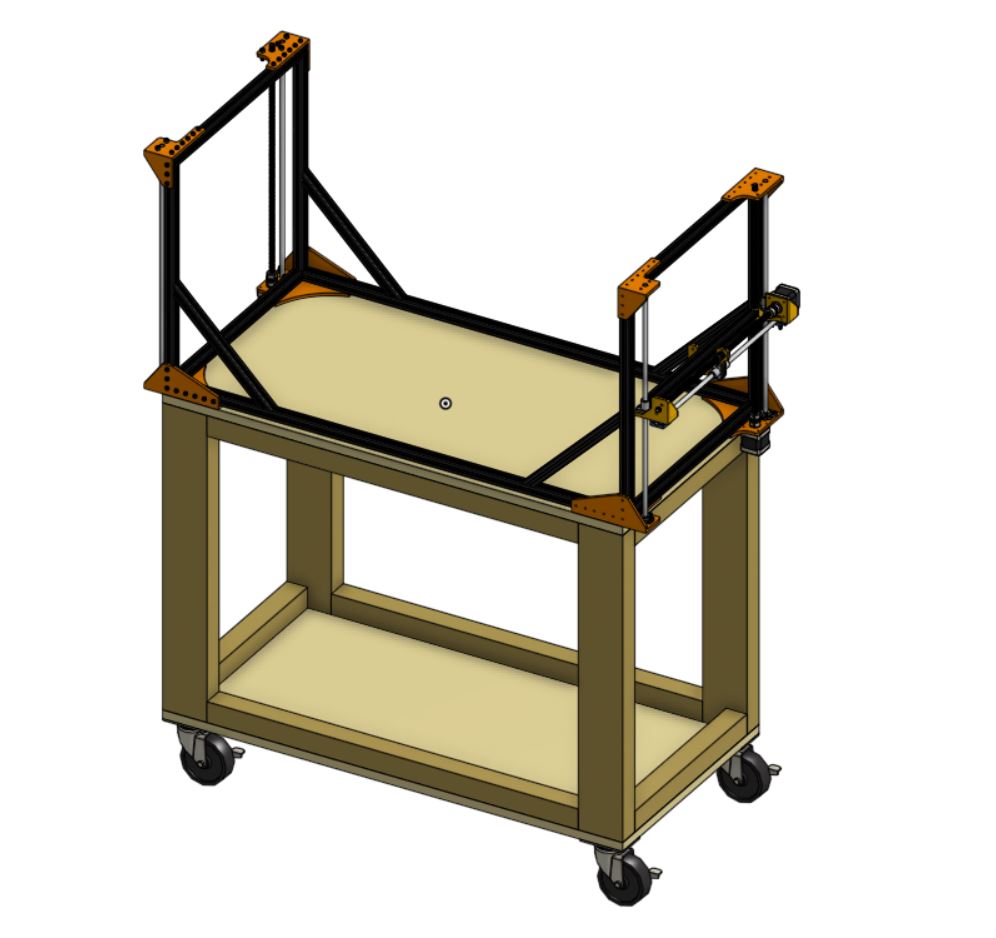 cnc hotwire cutter数控热线切割机框架结构