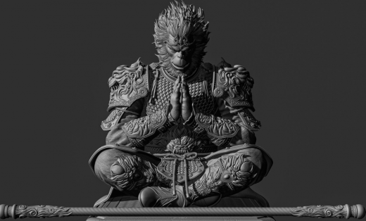 黑神话悟空，含sw 3D打印文件Monkey King 缩略图