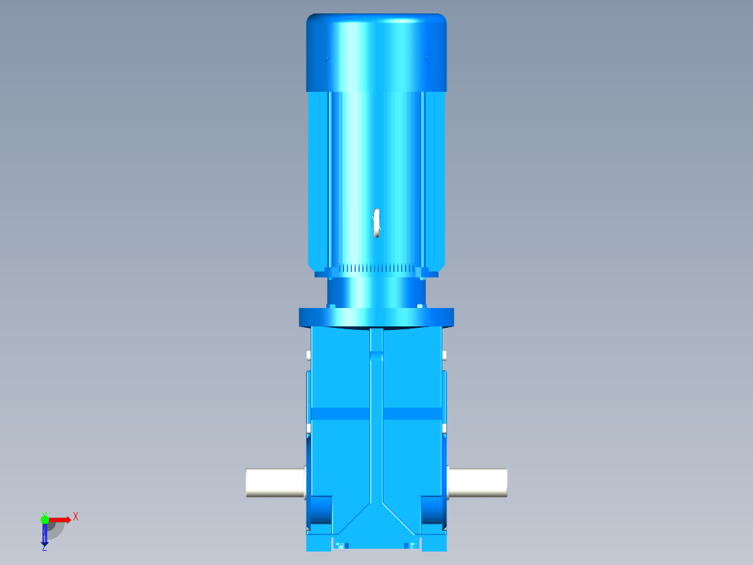 K47底脚轴伸式安装螺旋锥齿轮减速机[K47-YV0.25-6P-90.86-M2-90°-A+B]