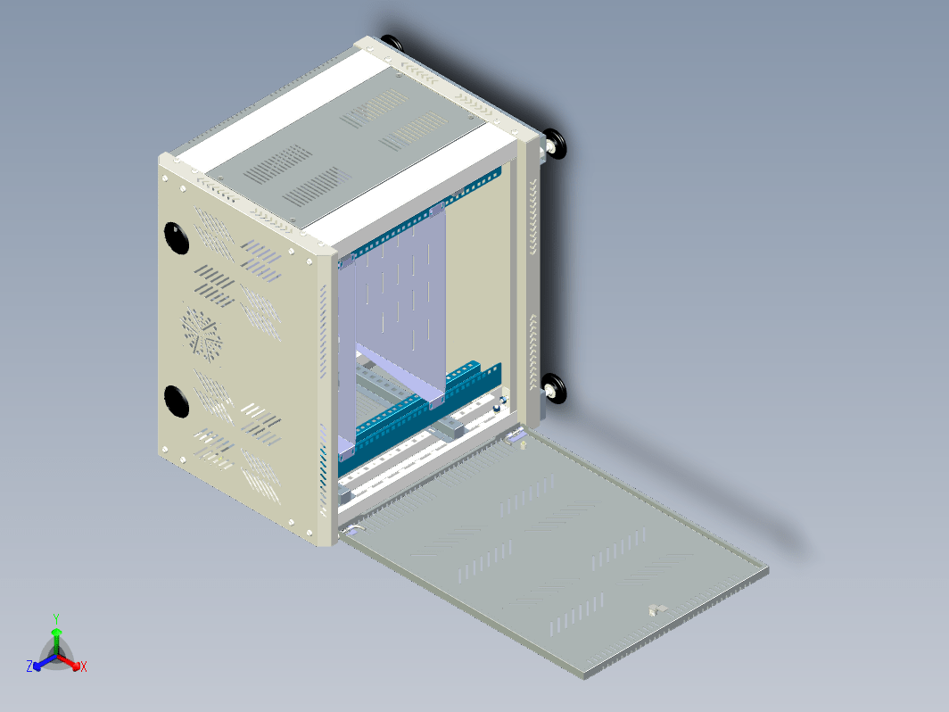 中间  19英寸机架Rack 19in