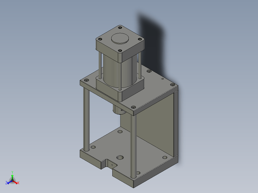 air-press-frame-气缸压力机框架