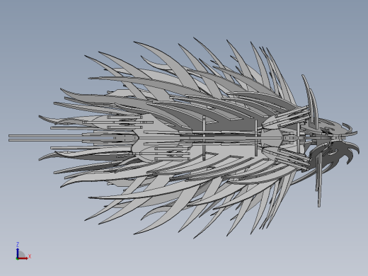 豪猪刺猬立体拼装模型3D图纸 Solidworks设计 附STEP IGS缩略图