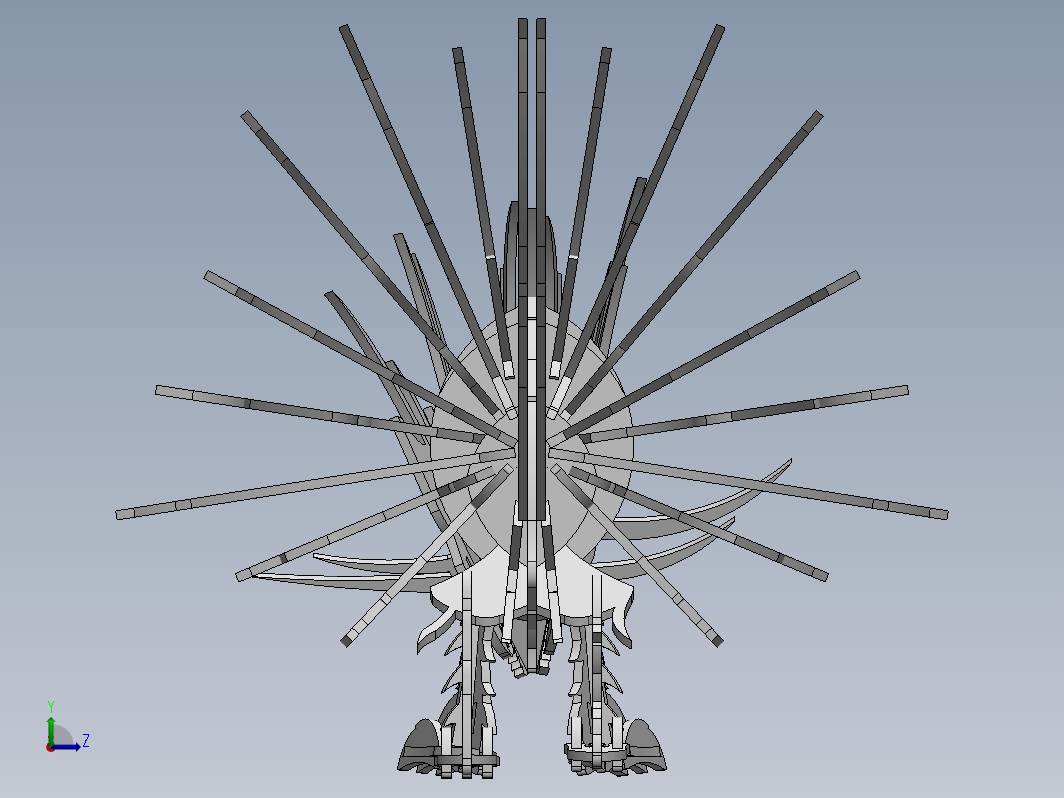 豪猪刺猬立体拼装模型3D图纸 Solidworks设计 附STEP IGS