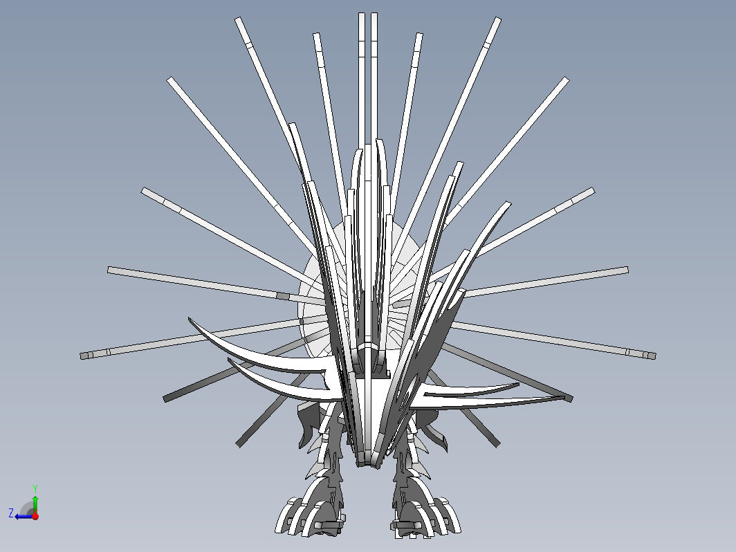豪猪刺猬立体拼装模型3D图纸 Solidworks设计 附STEP IGS