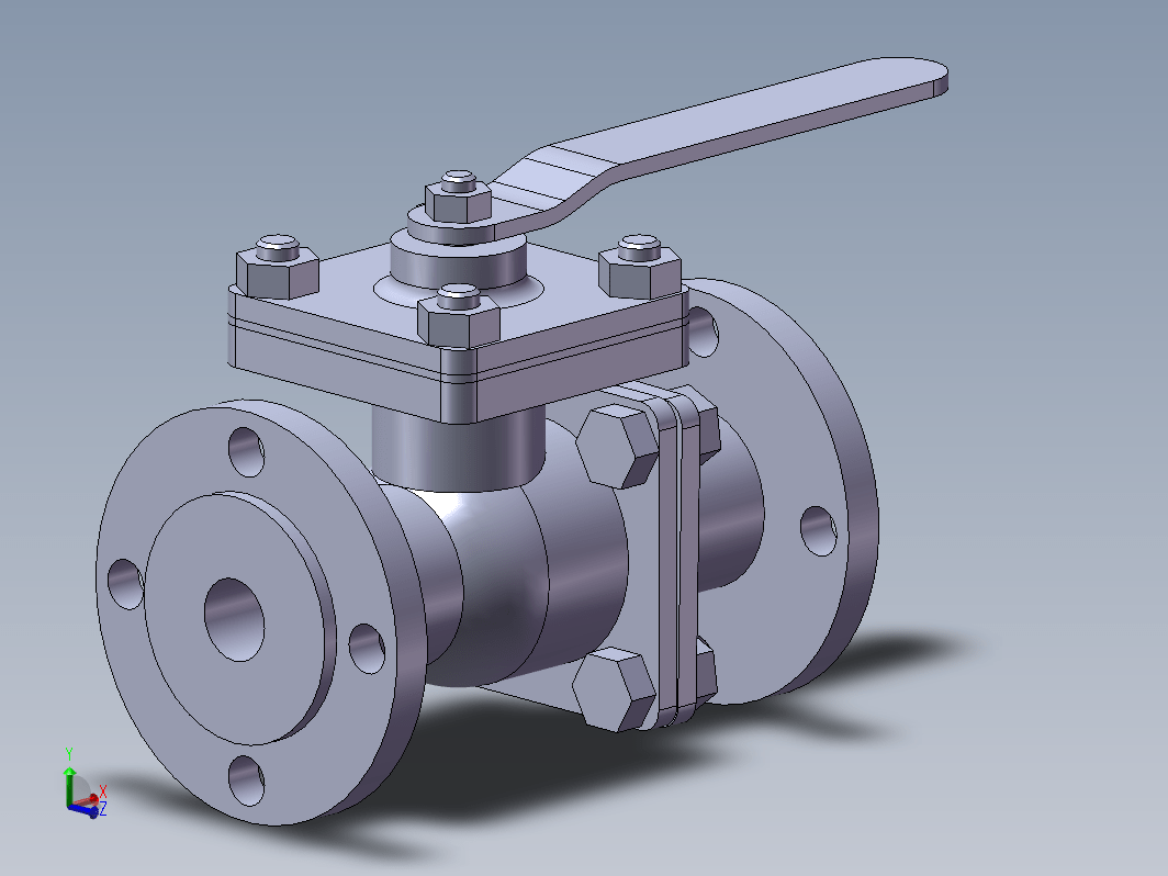 基于solidworks球阀参数化设计三维SW2008带参+CAD+说明书