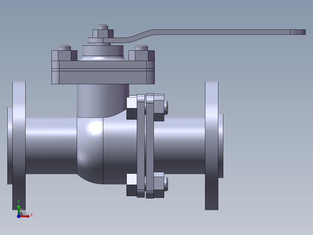 基于solidworks球阀参数化设计三维SW2008带参+CAD+说明书