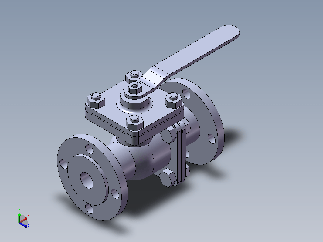 基于solidworks球阀参数化设计三维SW2008带参+CAD+说明书