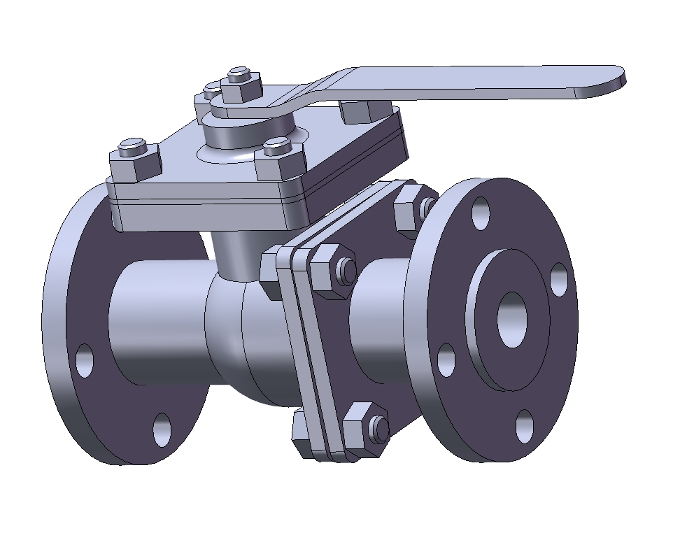 基于solidworks球阀参数化设计三维SW2008带参+CAD+说明书