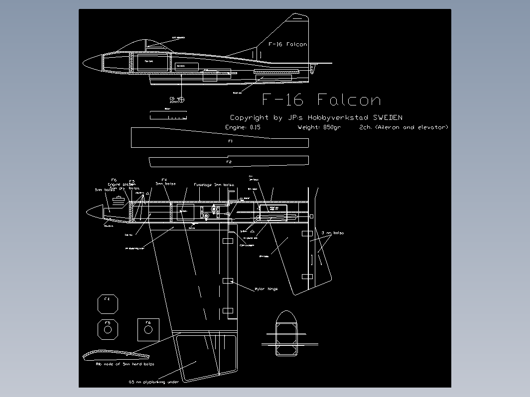 航模-F16 Falcon