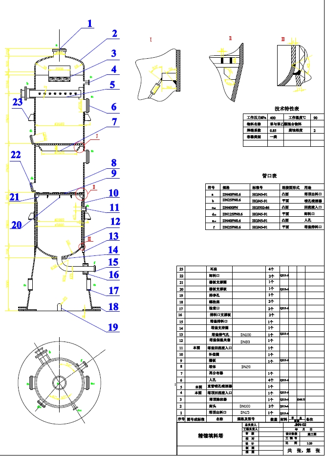 年产10000吨苯乙酮生产工艺设计(含CAD图)+CAD+说明书