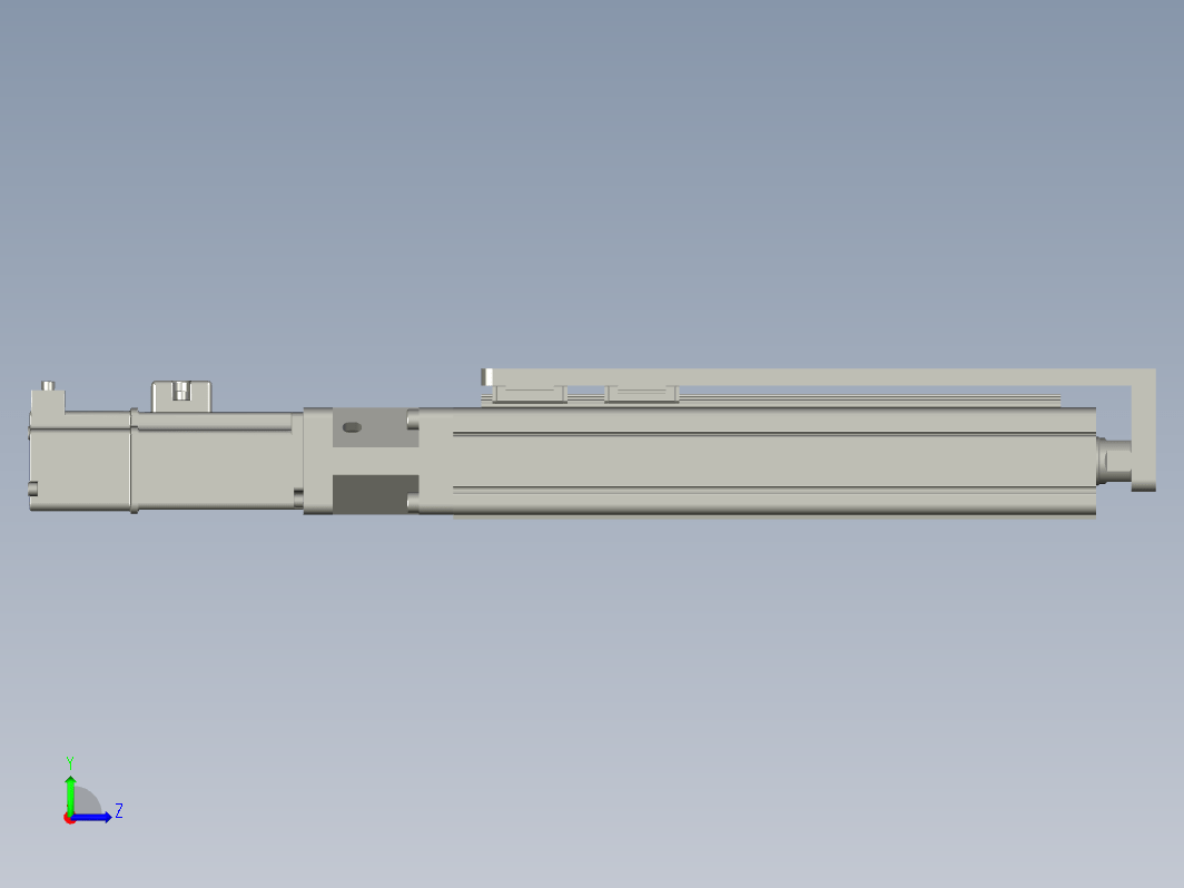 C25-150-1210-D-T100W-L紧凑型电动缸 导轨导向推杆 缸径25mm