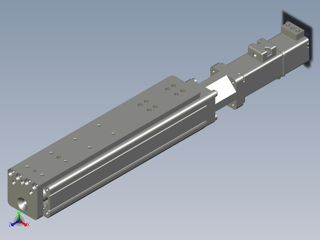 C25-150-1210-D-T100W-L紧凑型电动缸 导轨导向推杆 缸径25mm