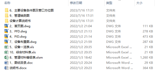 年产10万吨焦炉气制甲醇设计项目CAD+说明缩略图