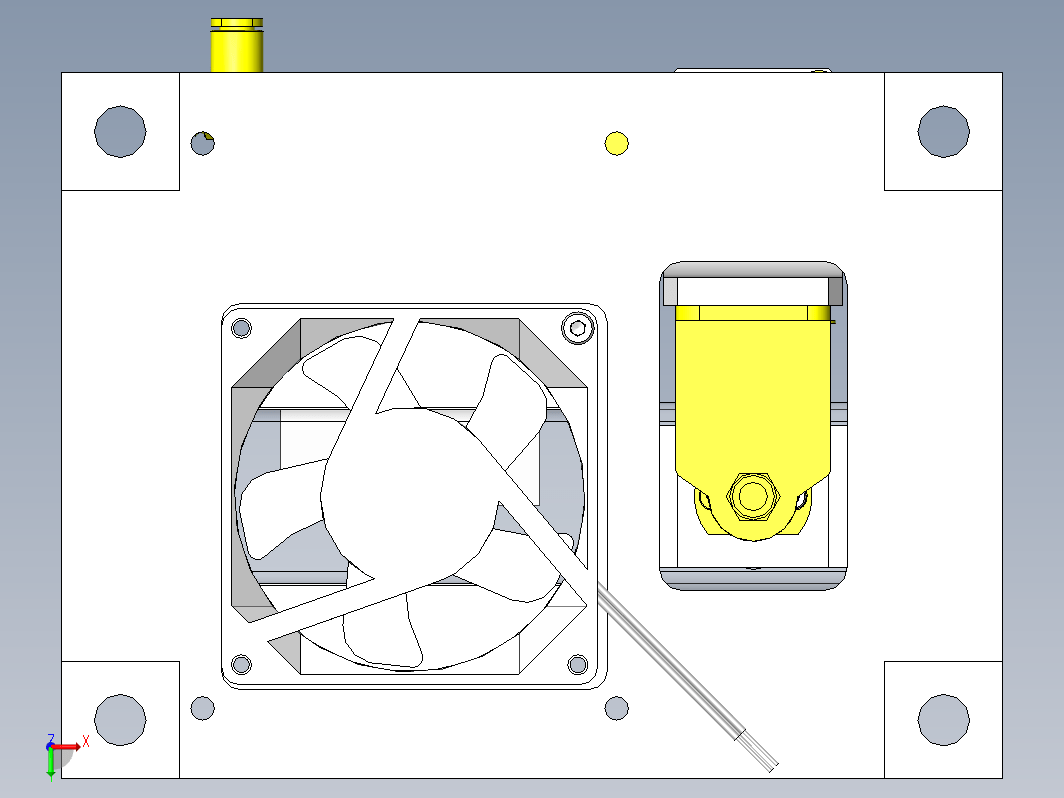 送风清洗机构