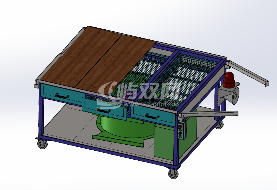 吸风除尘工作台