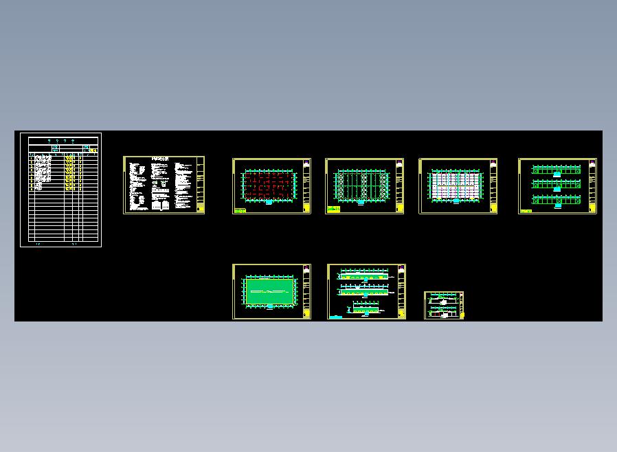 某公司40米×75米钢结构厂房CAD