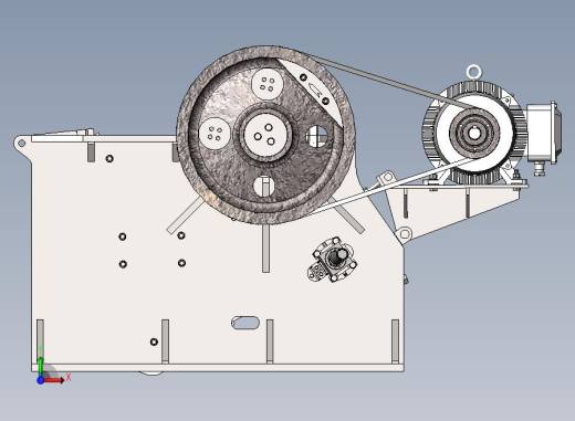颚式破碎机 PEV600X900总装(75kw)前视缩略图
