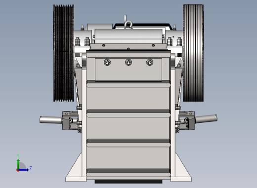 颚式破碎机 PEV600X900总装(75kw)左视缩略图
