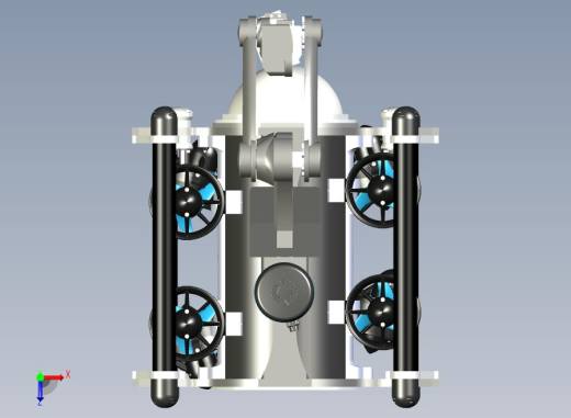 6自由度ROV-AUV混合水下航行器俯视缩略图