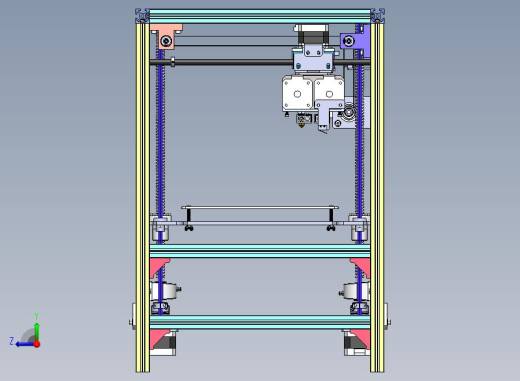 3D打印机设计图纸右视缩略图
