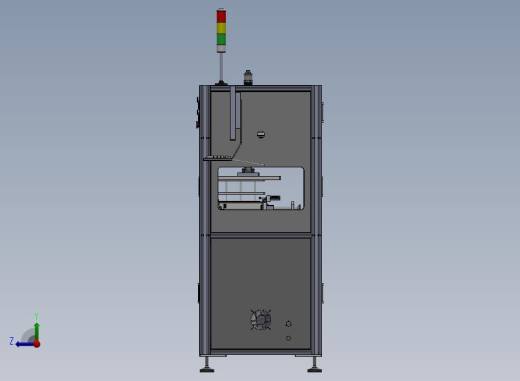 ICT自动测试机3d模型设计结构图 PCB测试右视缩略图