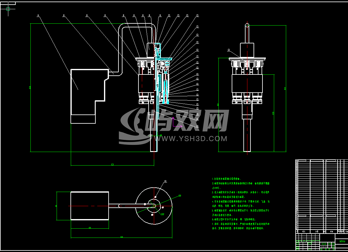 自动液体灌装机流水线CAD