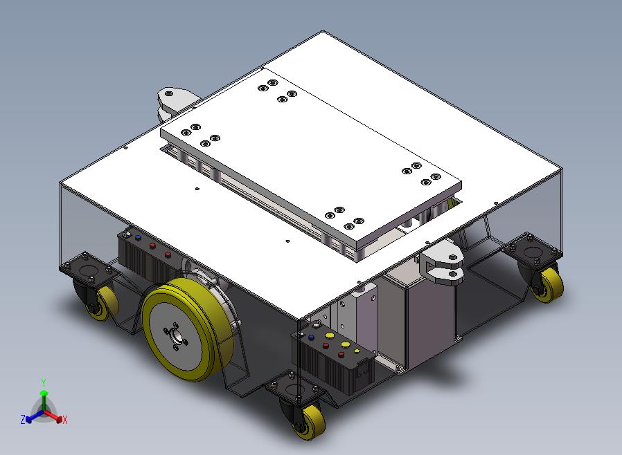 AGV升降小车 sw+cad