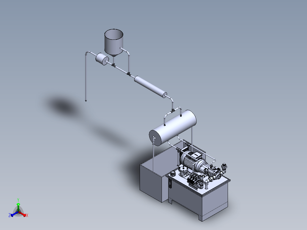 新型全自动换向增压式前混合射流发生装置三维SW2016无参+CAD+说明书